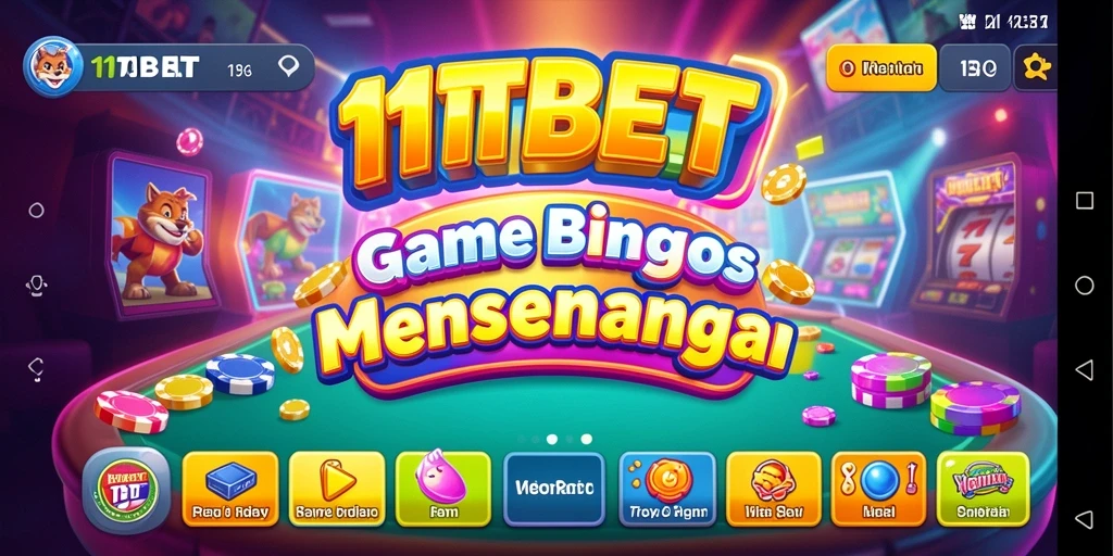 Tampilan antarmuka gameplay Bingo di 11TBET yang menarik.