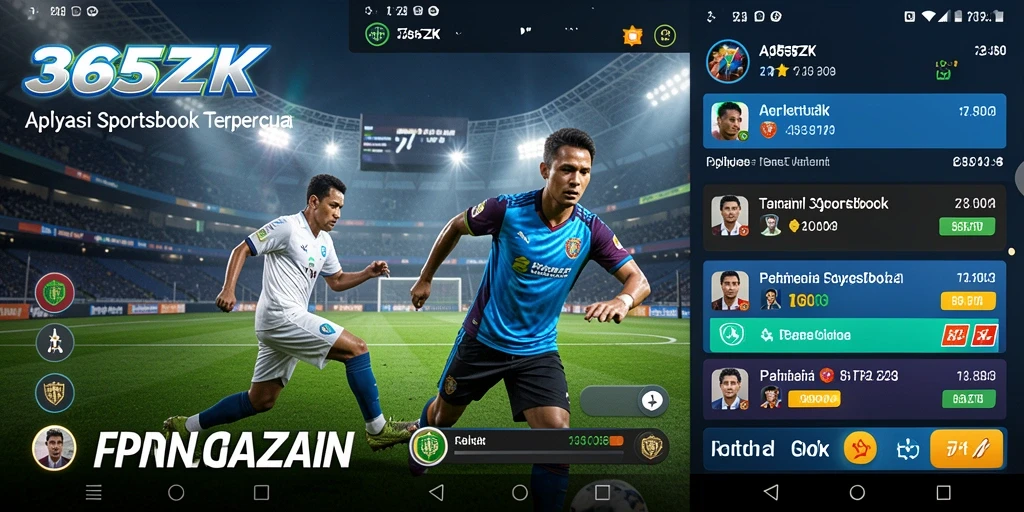 Tampilan antarmuka menarik dalam permainan Sportsbook.