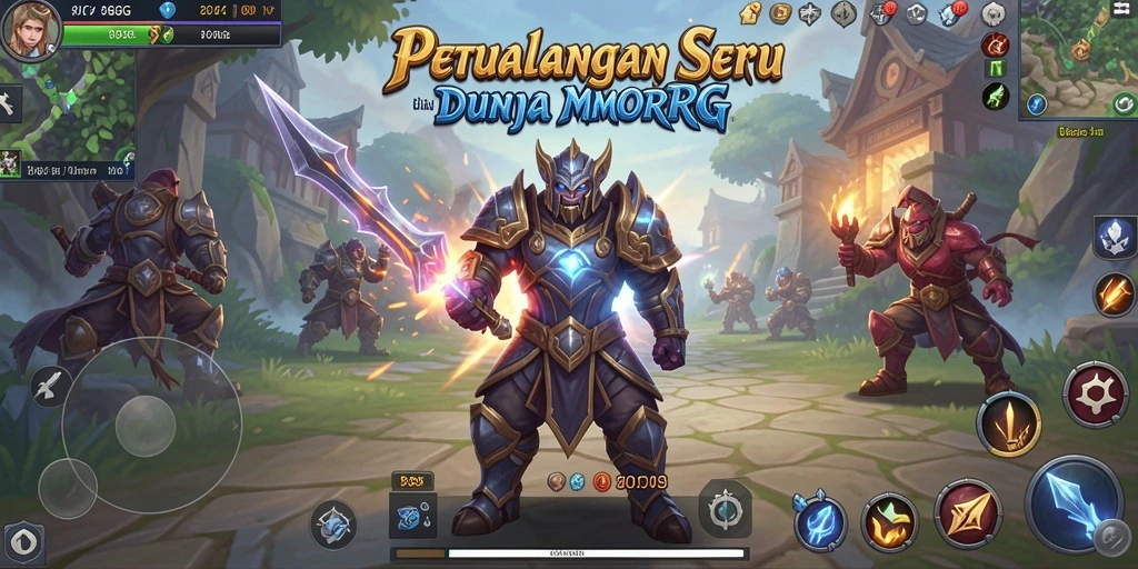 Tampilan gameplay seru di dunia petualangan MMORPG 8G8G.