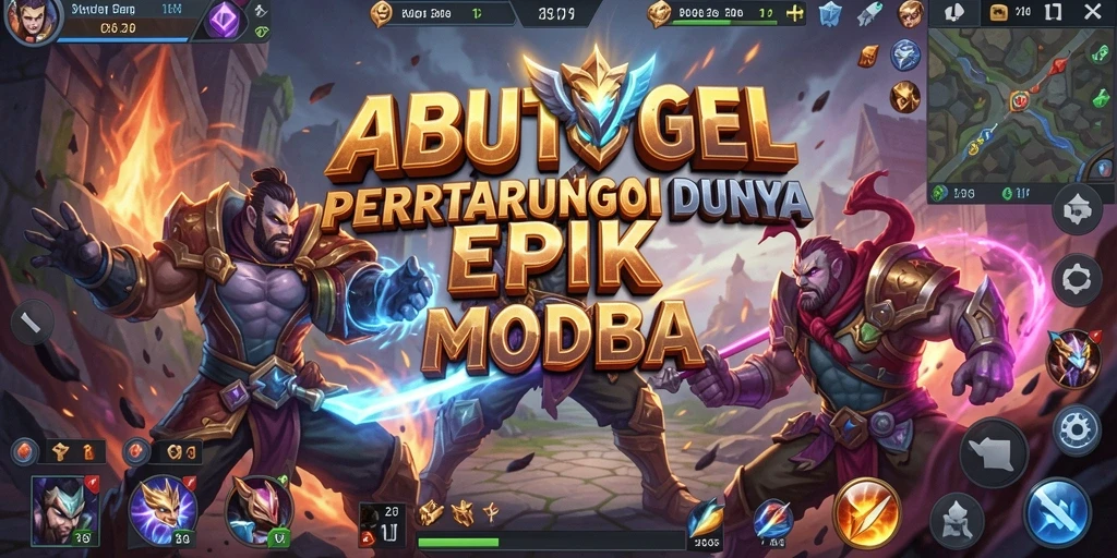 Gameplay seru ABUTOGEL di arena MOBA.