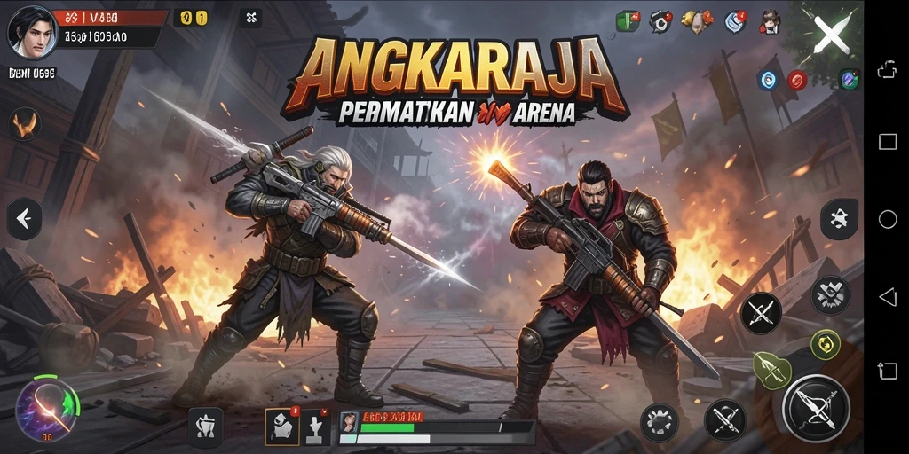 Tampilan aksi pertarungan yang memukau dalam ANGKARAJA.
