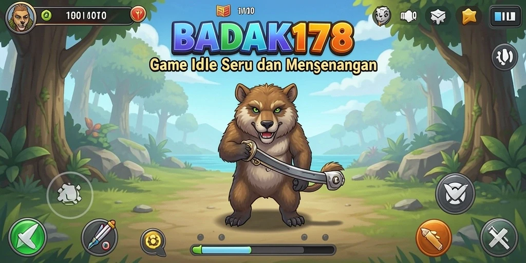 Tampilan gameplay menarik dari BADAK178 yang menggambarkan momen Idle.
