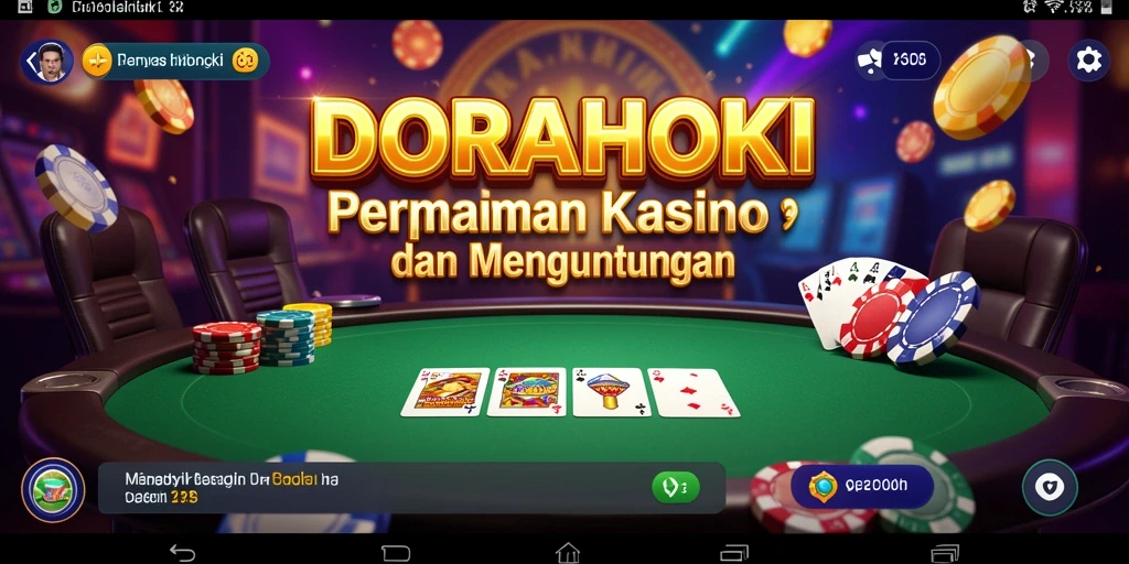 Tampilan gameplay DORAHOKI dengan suasana Kasino yang menarik.