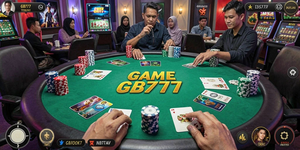 Tampilan menarik gameplay Poker di GB777