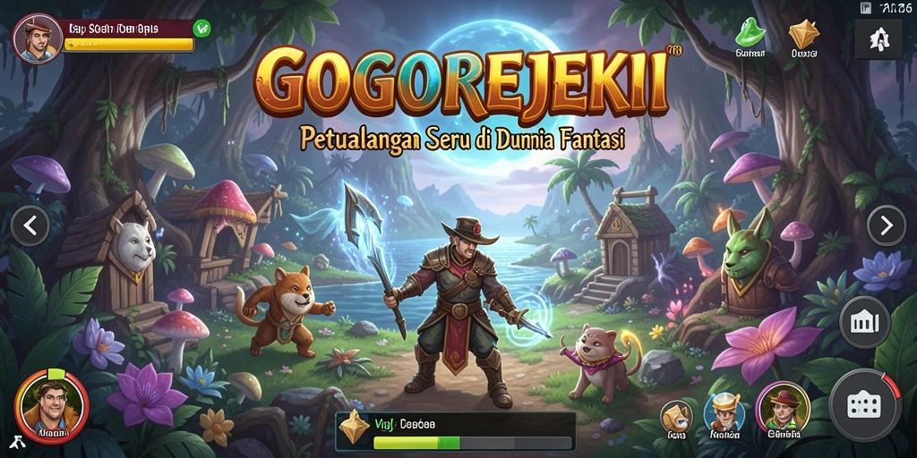 Screenshot menampilkan adegan seru gameplay GOGOREJEKI.