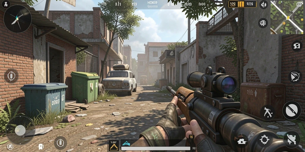 Screenshot HOKI9 menunjukkan aksi seru dalam gameplay FPS.