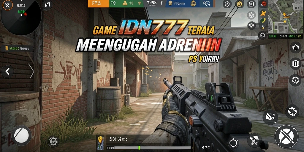 Screenshot gameplay IDN777 menampilkan aksi tembak-menembak yang intens.