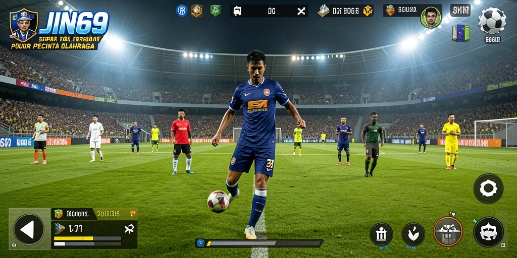 Gambaran menarik dari aksi gameplay JIN69 yang mendebarkan.