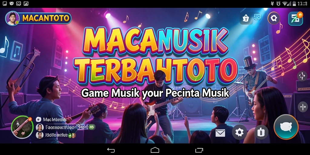 Tampilan gameplay menarik dari MACANTOTO saat memainkan permainan musik.