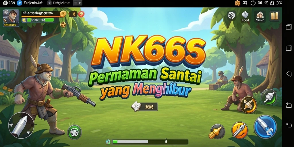 Screenshot gameplay yang menampilkan suasana santai dan menghibur.