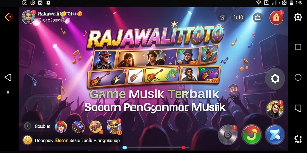 Tampilan gameplay RAJAWALITOTO yang seru saat bernyanyi.