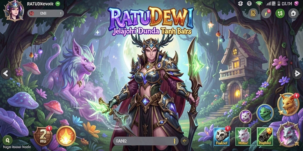 Tampilan menarik dari gameplay Open World dalam RATUDEWI.