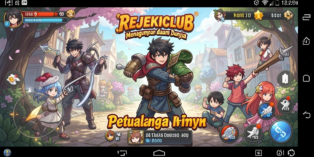 Screenshot gameplay menampilkan karakter anime yang beraksi.