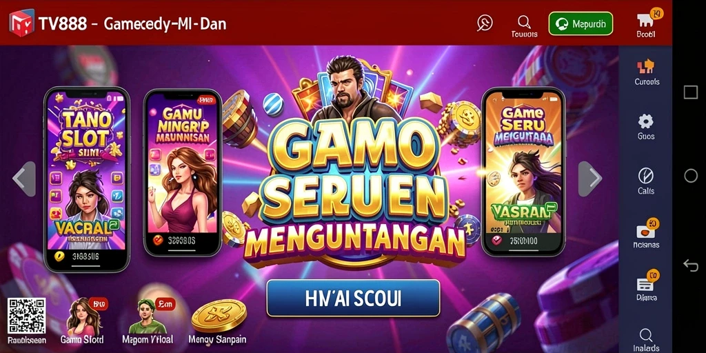 Tangkapan layar TV888 menampilkan gameplay slot yang menarik.