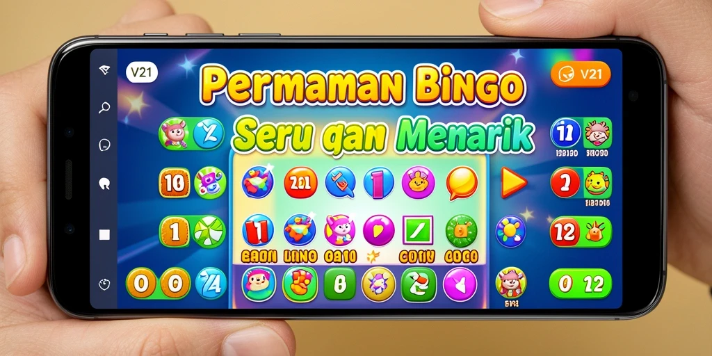 Tampilan gameplay seru di V21 Bingo.